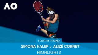 Simona Halep v Alizé Cornet Highlights 4R  Australian Open 2022 [upl. by Alrick]