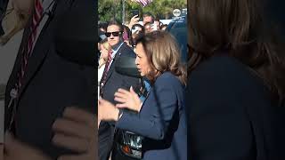 Kamala Harris cheered on by staff as she arrives back at the White House [upl. by Agace]