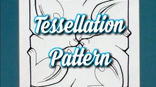 Tessellation Pattern Design  Tessellation Art [upl. by Tamma]