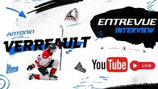 QMJHL Youtube Live  with Antonin Verreault RouynNoranda Huskies [upl. by Merta548]