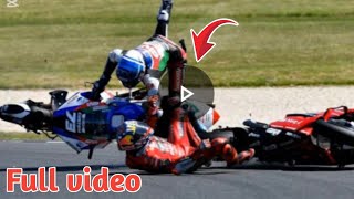 jack miller crash video  jack miller vs fabio quartararo crash  jack miller crashjack miller [upl. by Ntisuj]