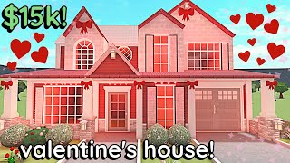 15k Bloxburg Valentines Family House Build 2 Story Tutorial [upl. by Cyndia3]