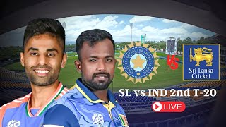 🔴Live IND Vs SL  2nd T20I l INDIA VS SRILANKA 2nd T20 2024 l HD LIVE [upl. by Siramaj]