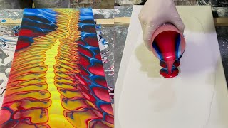 Pouring Perfection Creating a Colorful Spinal Cord Masterpiece [upl. by Thurlough]