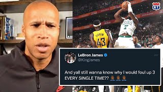 Richard Jefferson Disagrees with LeBron Saying Indiana Shouldve Fouled Jaylen Brown [upl. by Naus]