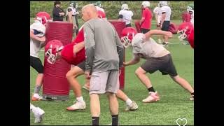 Jaxson Goss Lenape Valley Football Wing T camp [upl. by Osmo]