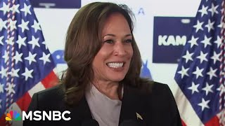 ‘Trump is going to have a real fight’ VP Harris speaks for the first time after Biden drops out [upl. by Ayoras]