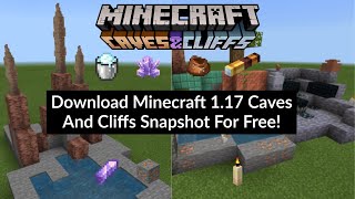 How To Play Minecraft 117 Caves And Cliffs Update Snapshot For Free Using TLauncher [upl. by Ahsatsana]