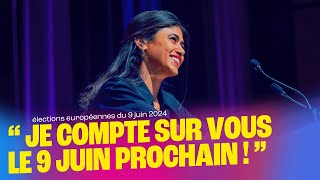 quotJe compte sur vous le 9 juin prochain quot  discours de Rima Hassan au meeting de Montpellier [upl. by Ainnet830]