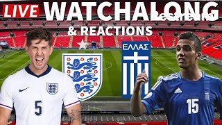 LIVE ENGLAND 12 GREECE  NATIONS LEAGUE Watch Along [upl. by Hofmann616]