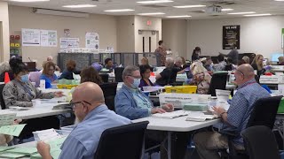 Early vote tabulation for Election 2024 begins in Maricopa County Arizona [upl. by Lokcin813]