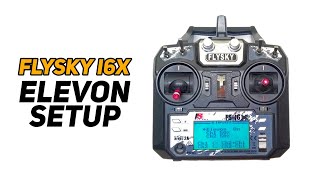 How to Setup Elevons for RC Plane  Flysky FSi6X Transmitter Setup [upl. by Ahseuqram181]