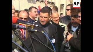 CROATIA PROTEST AGAINST WAR CRIMES INVESTIGATION [upl. by Acilgna]