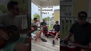 Brand new song we wrote “Summer Love” unreleased newsong acoustic crawfordandpower summer [upl. by Noryb]