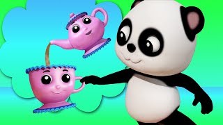 أنا ليتل ابريق الشاي باو الباندا الأغاني التعليمية قصائد الأطفال Kids Songs I Am A Little Teapot [upl. by Elvah109]