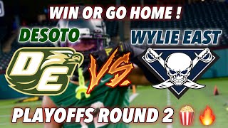 TEXAS  1 DESOTO VS WYLIE EAST  WIN OR GO HOME  ROUND 2 PLAYOFFS algorithm d1football txhsfb [upl. by Vey]