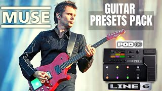 MUSE  LINE 6 POD GO GUITAR PRESETS PACK [upl. by Risan]