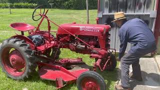 hand starting our 1949 farmall cub [upl. by Marela]