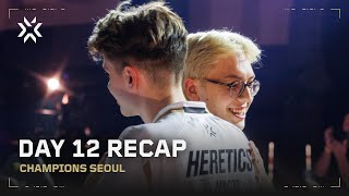 Americas And EMEA Playoff Showdowns  VALORANT Champions Seoul Day 12 Highlights [upl. by Eitten345]