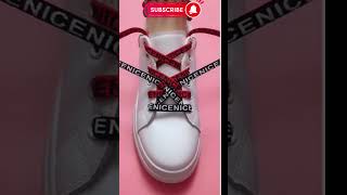 How to tie shoelaces Creative ways to tie shoelaces laces styles P1241023 shoelacestyle diy [upl. by Annoyik]