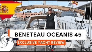 BENETEAU Oceanis 45  Attractive wellconceived cruising boat EXCLUSIVE YACHT REVIEW [upl. by Derna623]