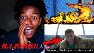 KSI EXPOSED  W2S DISS TRACK REACTION RIP KSI [upl. by Kalila]