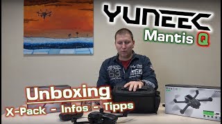 Yuneec Mantis Q  XPack Unboxing  Infos  Tipps 8 [upl. by Cavuoto769]