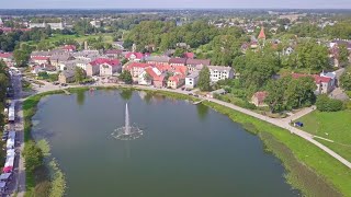 Talsi no putna lidojuma 4K Talsi Latvia birds eye view 4K Талси Латвия с птичьего полёта 4К [upl. by Gault]