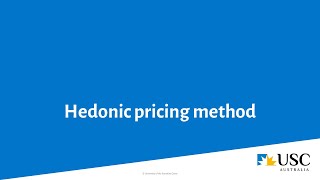 Hedonic pricing method [upl. by Azarcon]