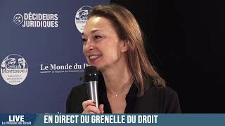 Grenelle du Droit 4  Laure Lavorel  Présidente du Cercle Montesquieu [upl. by Kay]