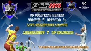 PES 2013 Master League Series  SE 07 EP 11  Live Champions League Anderlecht v SP Spartans [upl. by Esinahs165]