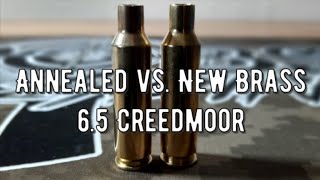 Flame Annealed Brass vs New Brass 65 Creedmoor [upl. by Liam940]