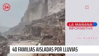 40 familias aisladas por lluvias e inundaciones en Lasana  24 Horas TVN Chile [upl. by Suilenroc]