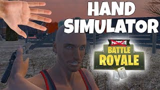 HAND SIMULATOR MEETS BATTLE ROYALE [upl. by Idna]