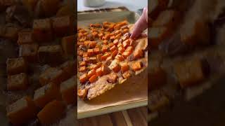 CRISPY PARMESAN SWEET POTATO FALL HARVEST SALAD [upl. by Hannover412]