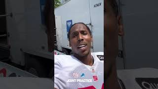 Adoree’ Jackson checking in after joint practice 🗣️ shorts nfl trainingcamp [upl. by Trinia881]