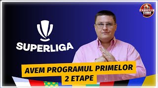 PROGRAMUL PRIMEI ETAPE DIN SUPERLIGA ORELE DE START CFR DINAMO FCSB RAPID CRAIOVA [upl. by Cacka]