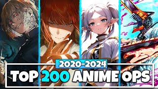 Top 200 Anime Openings 20202024 Winter Party Rank [upl. by Aehtrod]