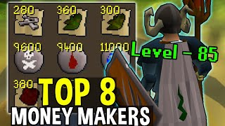 The 8 Most Profitable Mid Game Money Making Methods OSRS [upl. by Romeon]