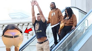 MAN THONG PRANK ON THE ESCALATOR 4 MUST WATCH [upl. by Oninotna]