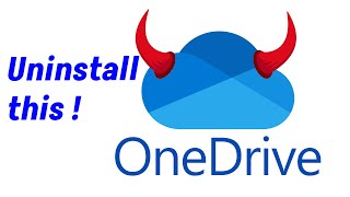 Microsoft Onedrive sucks here is how you uninstall it tutorial windows [upl. by Arihsay]