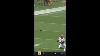 Daxton Hill intercepts the Deshaun Watson pass vs Cleveland Browns [upl. by Cassandra]