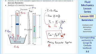 Fluid Mechanics Lesson 02E Barometers [upl. by Akirahc80]