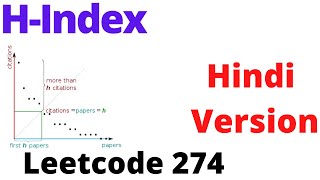 HIndex  leetcode 274  Hindi [upl. by Linea]