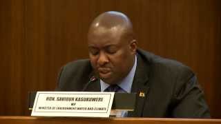 Hon Saviour Kasukuwere Zimbabwe Minister of Environment Water and Climate [upl. by Shelman]