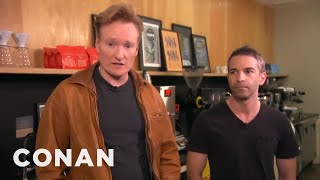 Conan Takes Jordan Schlansky Coffee Tasting  CONAN on TBS [upl. by Icam979]