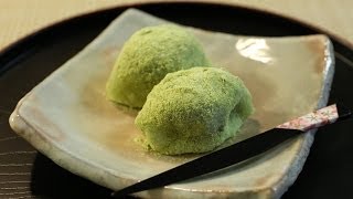 Wagashi Uguisu Mochi ～和菓子 うぐいす餅 [upl. by Hannazus]