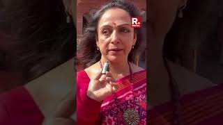 Hema Malini reacts to UCC being tabled in Uttarakhand Assembly Says ‘everybody will be happy’ [upl. by Aehtorod995]