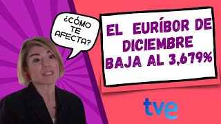 ⬇️ El EURÍBOR de DICIEMBRE 2023 baja al 3679 ¿cómo afecta a tu HIPOTECA 🏘️ [upl. by Pauwles]