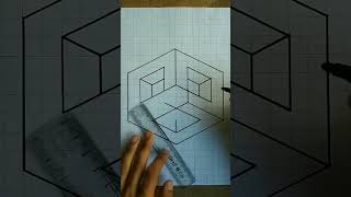 3D drawing  3D pencil drawing  3D drawing Step by step  Easy 3D Drawing draw 3d 3ddrawing [upl. by Ahsilrak]